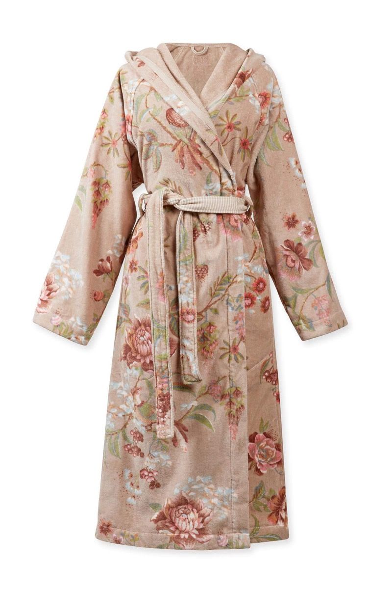 Produktbillede af Pip Studio Secret Garden Bathrobe Khaki S på tilbud i høj kvalitet
