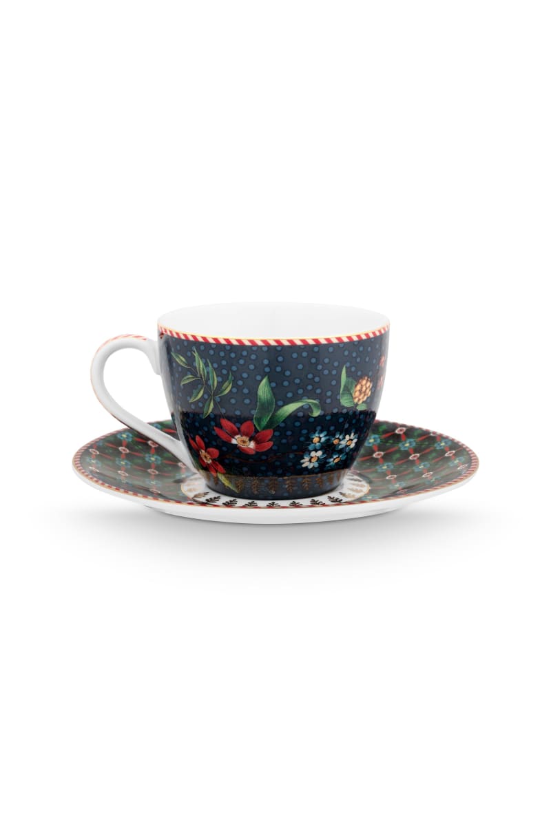Produktbillede af Espresso Cup and Saucer Berry Blues Blue 120ml på tilbud i høj kvalitet