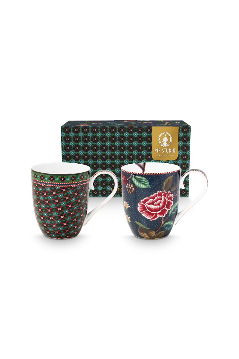 Produktbillede af Set/2 Mugs XL Berry Blues 450ml på tilbud i høj kvalitet