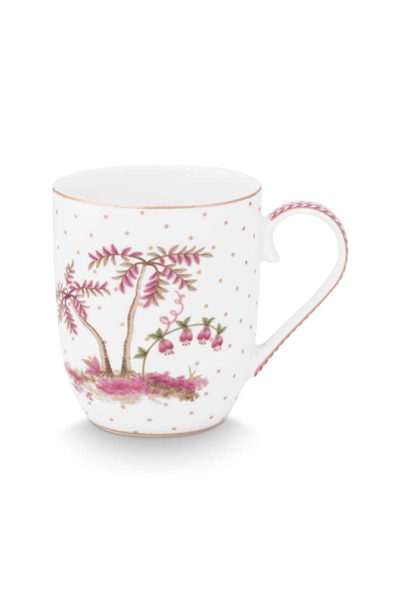 Produktbillede af Pip Studio Mug Small Jolie Dots Gold Pink 145ml på tilbud i høj kvalitet