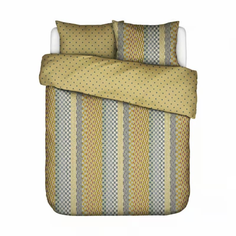 Produktbillede af Dobbeltdyne essenza Stach Autumn yellow 200x200 på tilbud i høj kvalitet