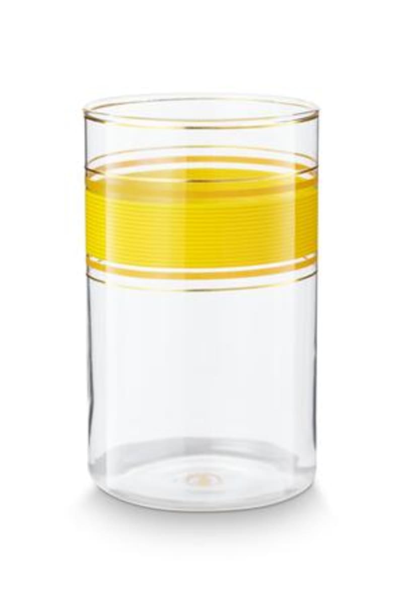 Produktbillede af Longdrink Glass Pip Chique Yellow 360ml på tilbud i høj kvalitet
