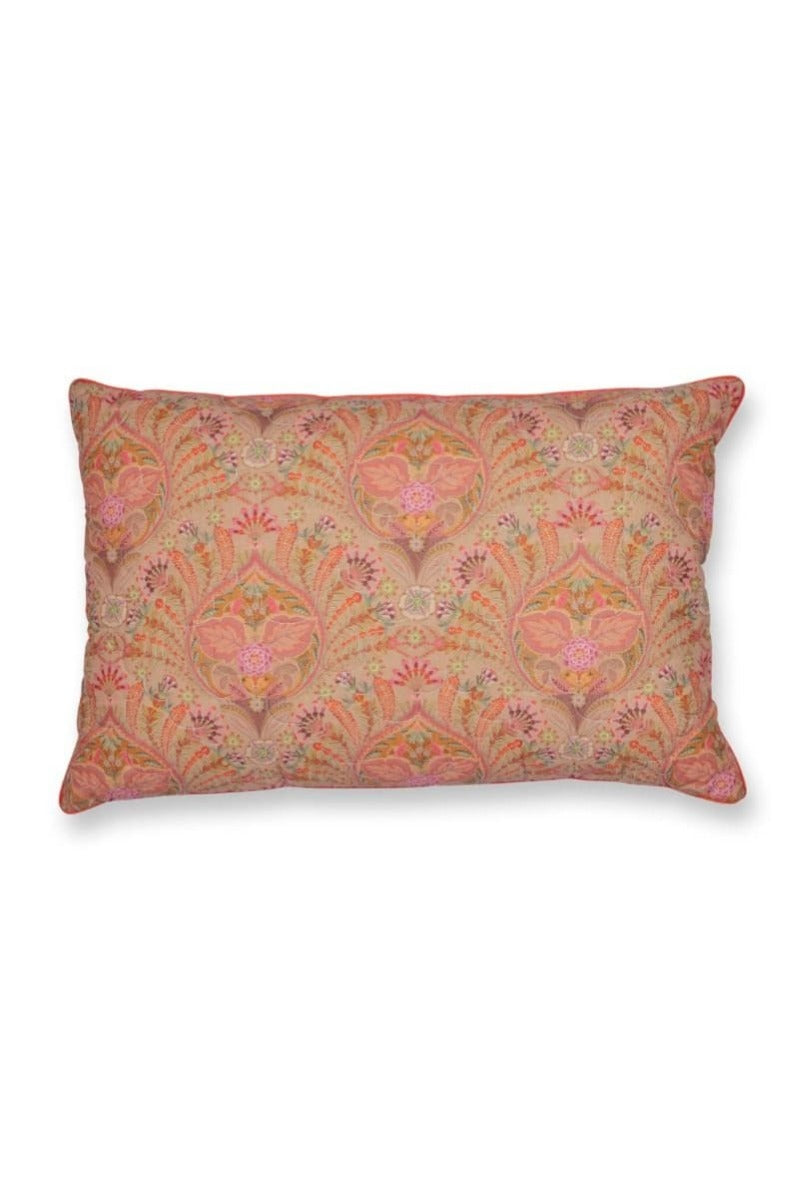 Produktbillede af PIP Alba Quilted Cushion Khaki 45x70 på tilbud i høj kvalitet