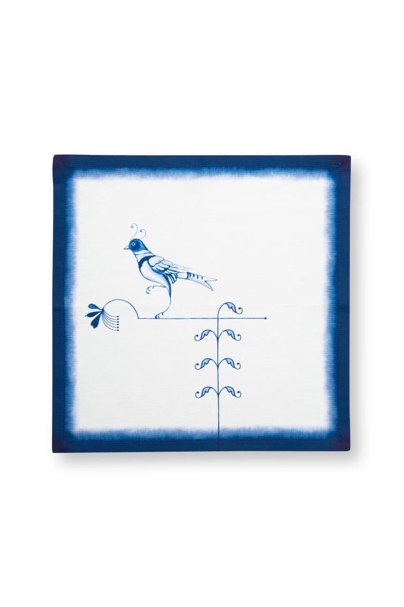Produktbillede af Set/2 Napkins Pip & The Blue Bird Blue 40x40cm på tilbud i høj kvalitet