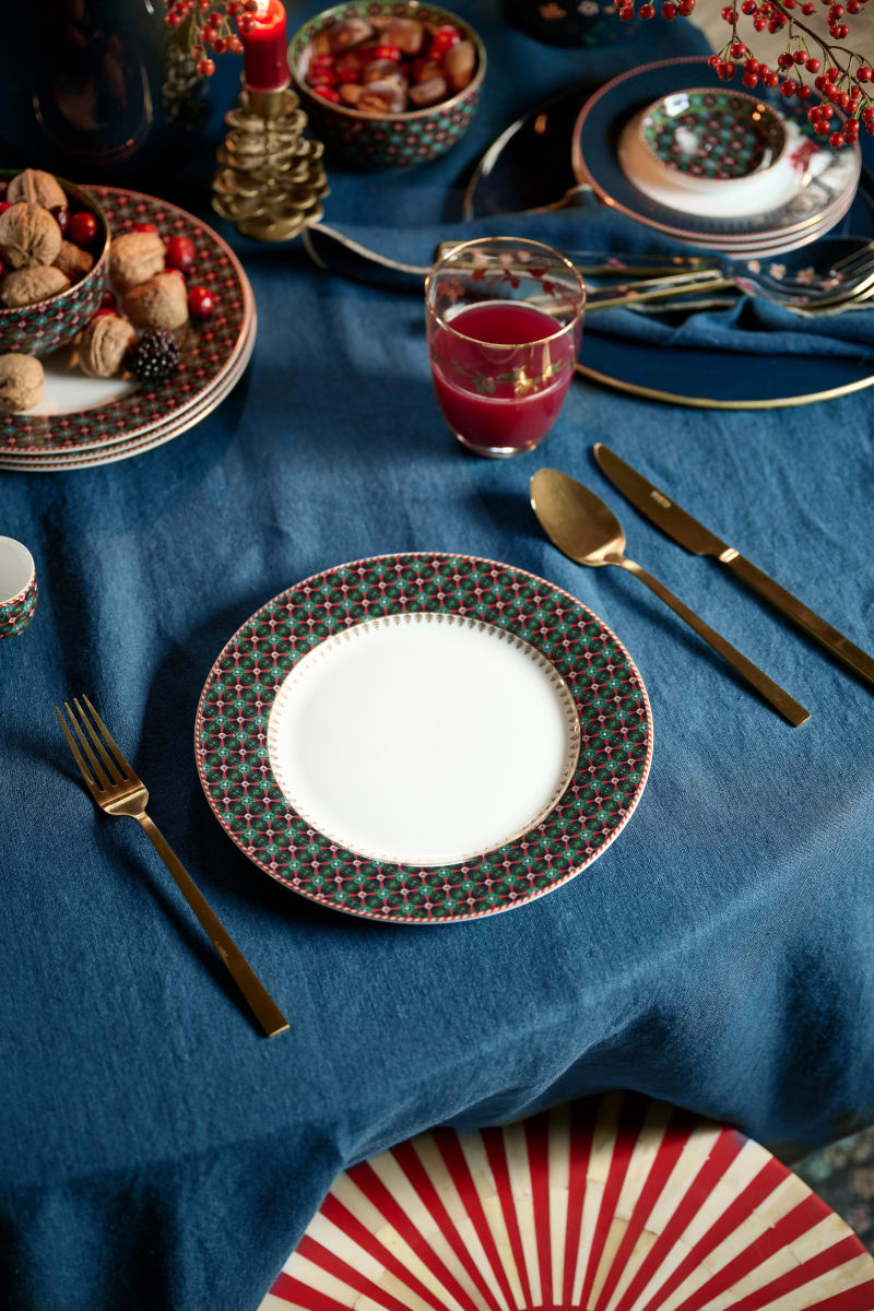 Produktbillede af Berry Blues Plate Clover Green 23cm på tilbud i høj kvalitet