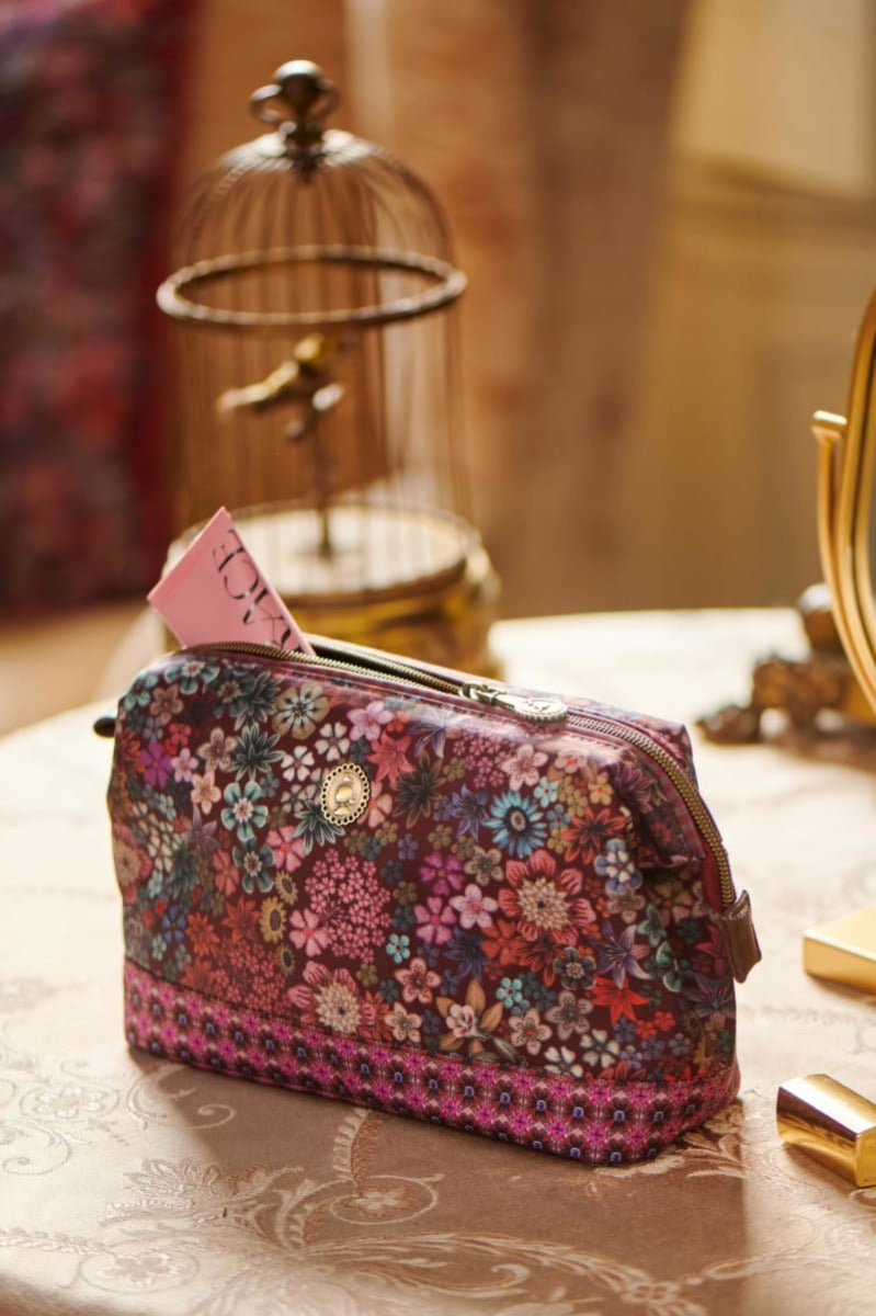Produktbillede af Cooper Cosmetic Purse Large Tutti i Fiori Pink 26x18x12cm på tilbud i høj kvalitet