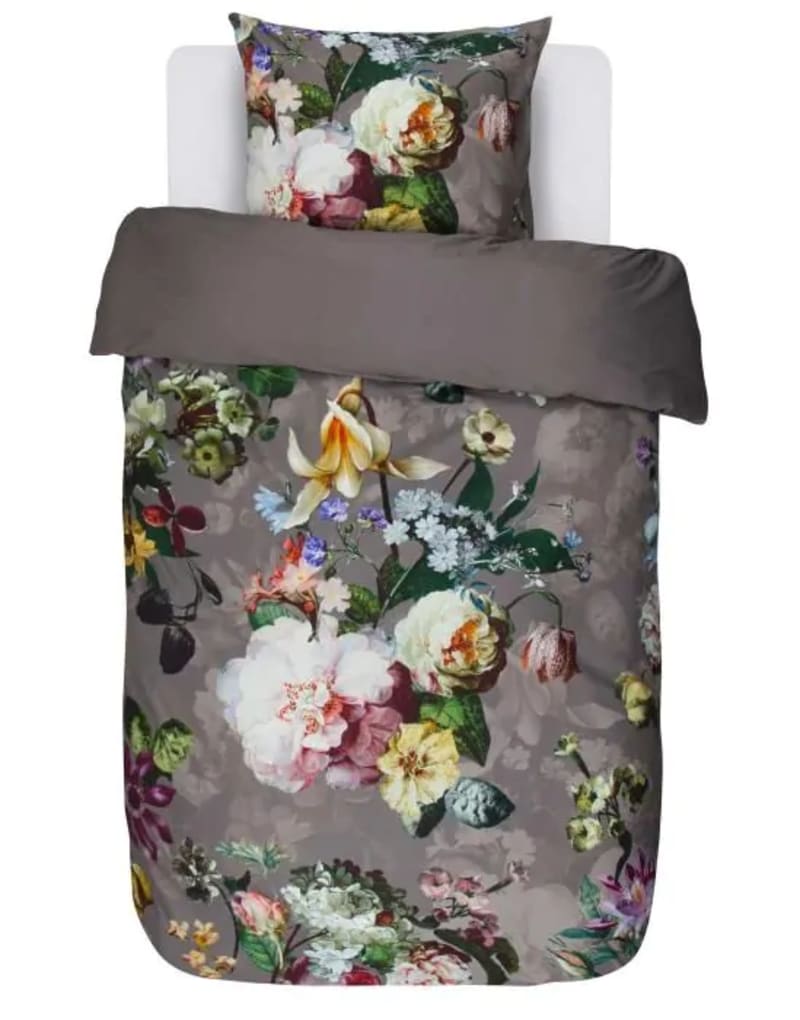 Essenza sengetøj Fleur Taupe - 140 x 200 + 60 x 63