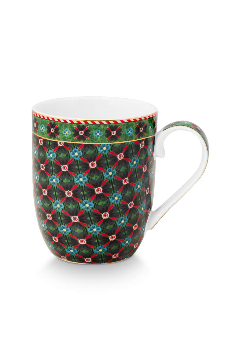 Produktbillede af Berry Blue Mug Small Clover Green 145ml på tilbud i høj kvalitet