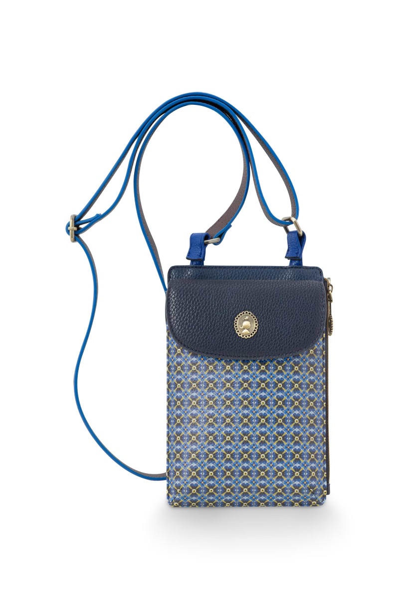 Produktbillede af Pippa Phone Bag Clover Blue 13.5x3x20cm på tilbud i høj kvalitet