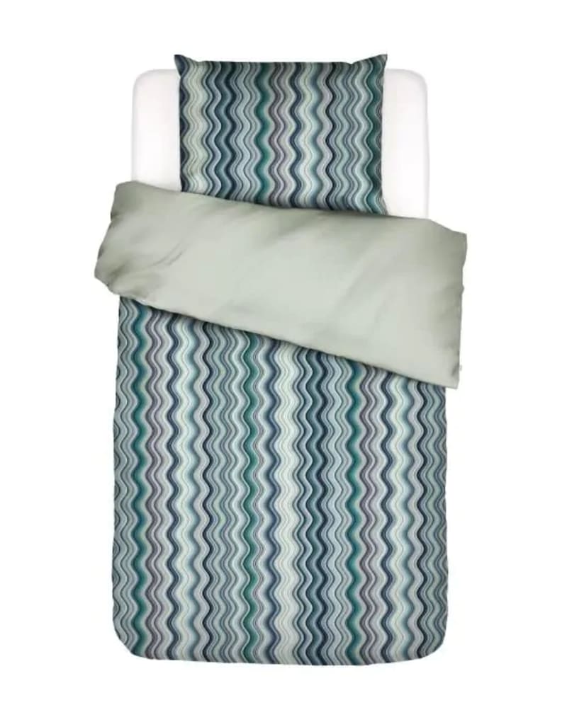 Produktbillede af Essenza Sol Duvet cover Comforting green 140x200 på tilbud i høj kvalitet