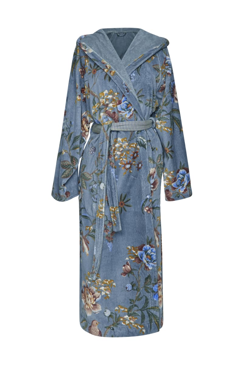Produktbillede af Pip Studio Badekåbe Secret Garden Blue XS på tilbud i høj kvalitet