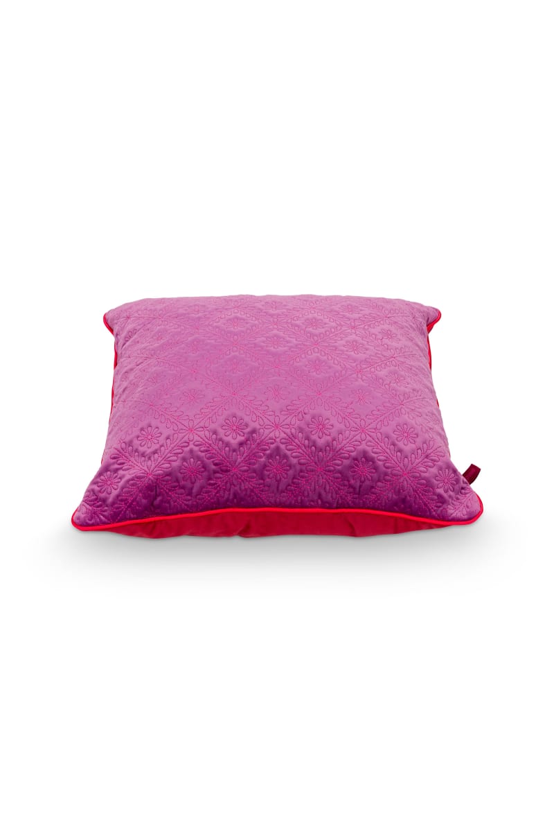 Produktbillede af Cushion Quilted Daisy Pink 50x50cm på tilbud i høj kvalitet