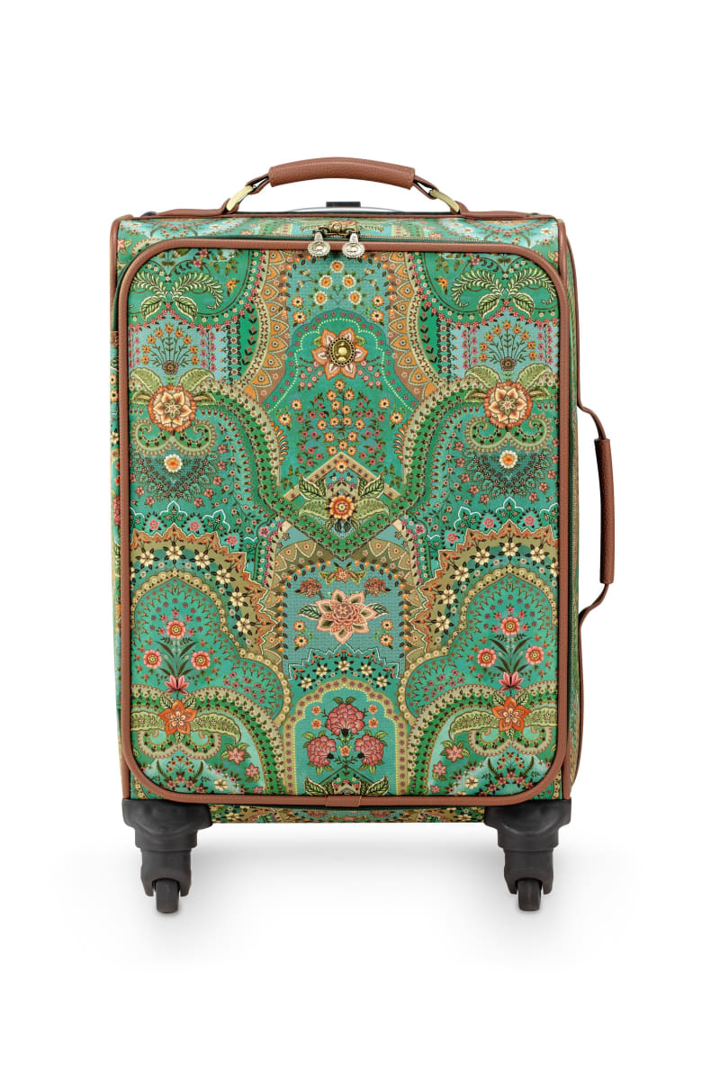 Produktbillede af Tosca Trolley Jabali Green 35x22x47cm på tilbud i høj kvalitet