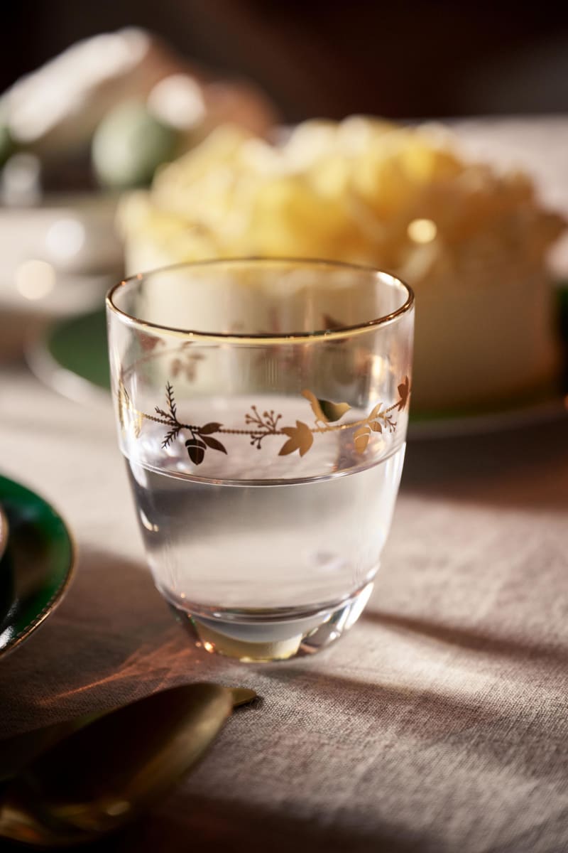 Produktbillede af Water Glass Winter Wonderland Gold 360ml på tilbud i høj kvalitet