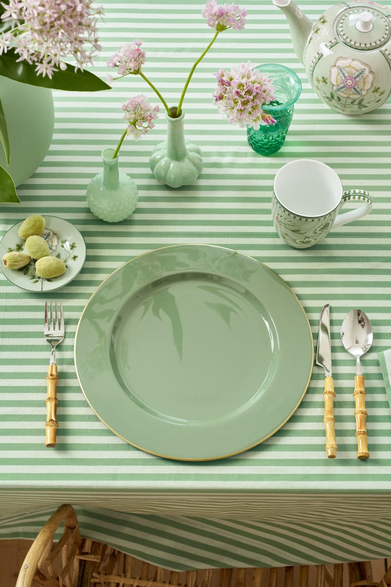 Produktbillede af Pip Studio Plate Metal Mid Green 32cm på tilbud i høj kvalitet