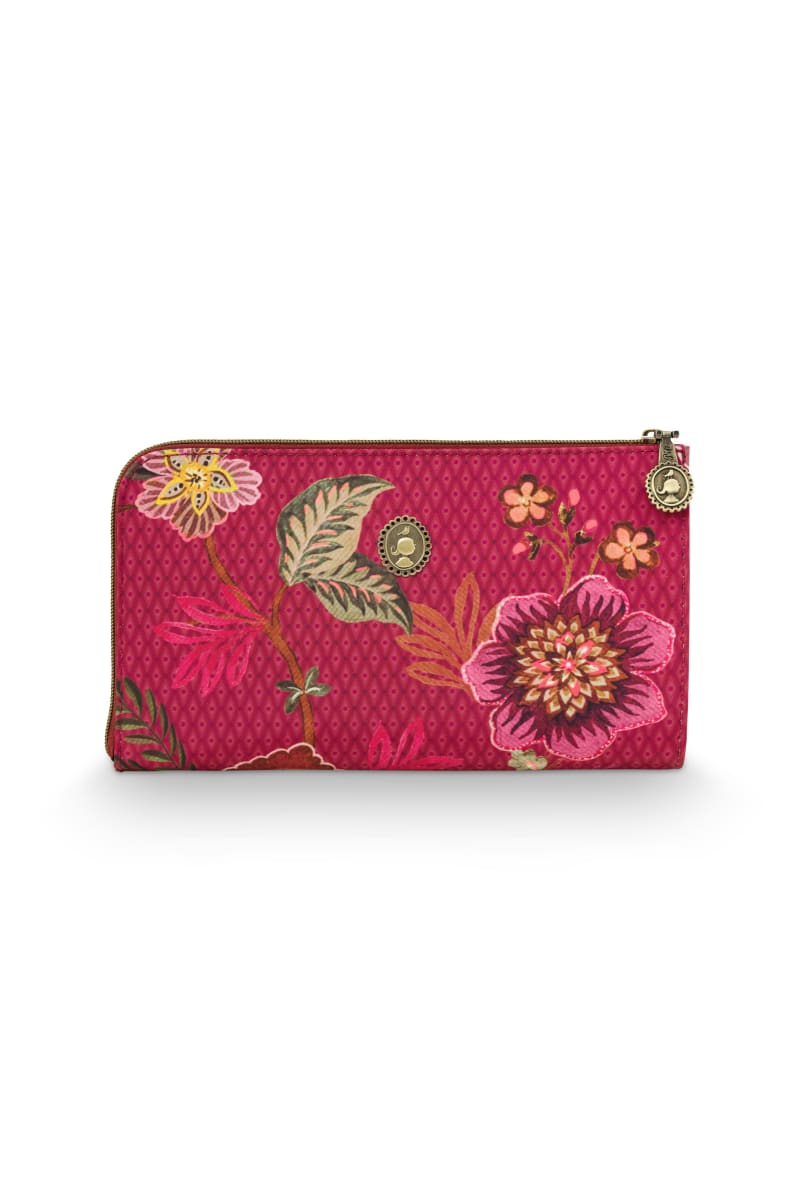 Produktbillede af Cloe Cosmetic Zipper Pouch Cece Fiore Red 21x3.5x12.5cm på tilbud i høj kvalitet