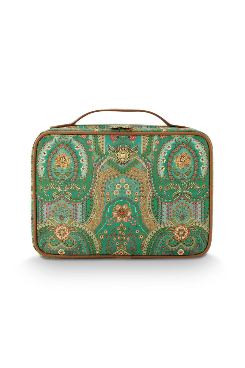 Produktbillede af Casey Beauty Case Jabali Green 27x10x19cm på tilbud i høj kvalitet