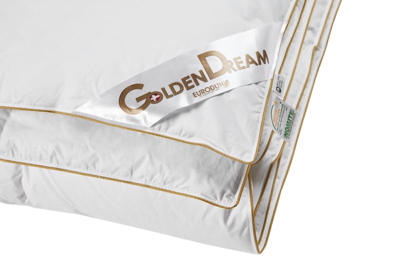 Produktbillede af Golden Dream Moskusdun Dobbelt Dyne 200x220 på tilbud i høj kvalitet