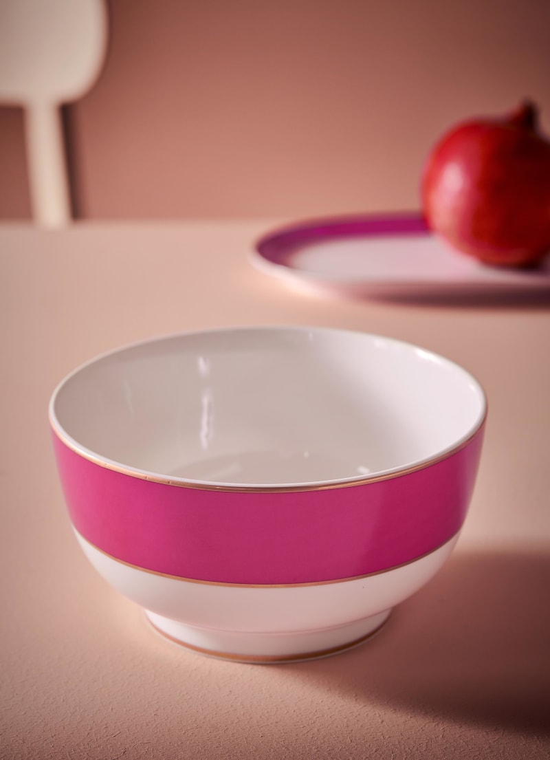 Produktbillede af Bowl Pip Chique Gold-Pink 20.5cm på tilbud i høj kvalitet