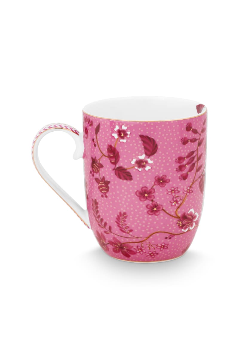 Produktbillede af Pip Studio Mug Small Jolie Flowers Pink 145ml på tilbud i høj kvalitet
