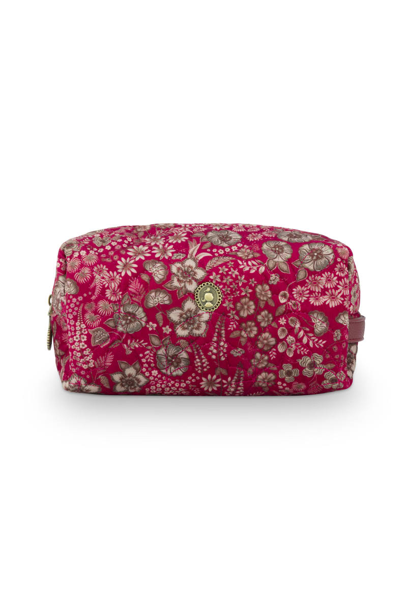 Produktbillede af Coco Cosmetic Bag Medium Quilted Daisy Dreams Red 21.5x10x10.5cm på tilbud i høj kvalitet