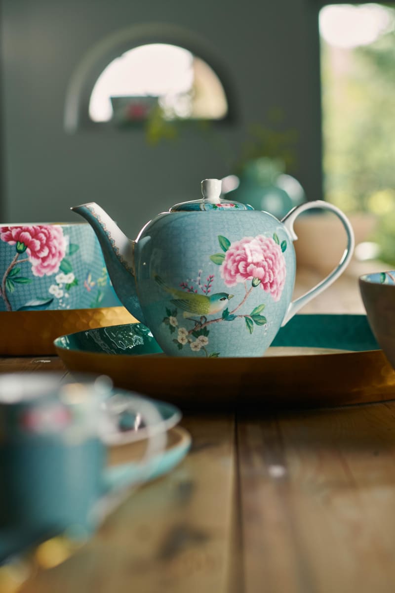 Produktbillede af TeaPot Large Blushing Birds Blue 1.6ltr på tilbud i høj kvalitet