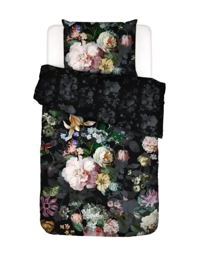 Produktbillede af Essenza Fleur Festive Blooming Black 140x200+60x63 på tilbud i høj kvalitet