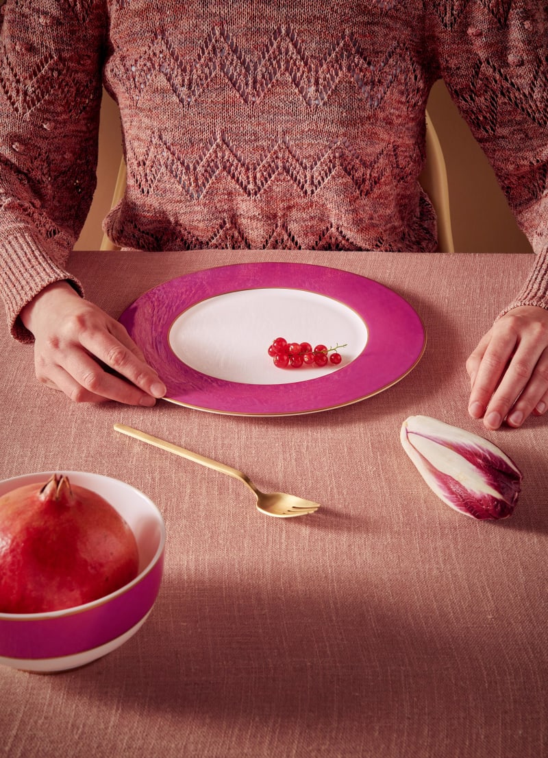 Produktbillede af Plate Pip Chique Gold-Pink 23cm på tilbud i høj kvalitet