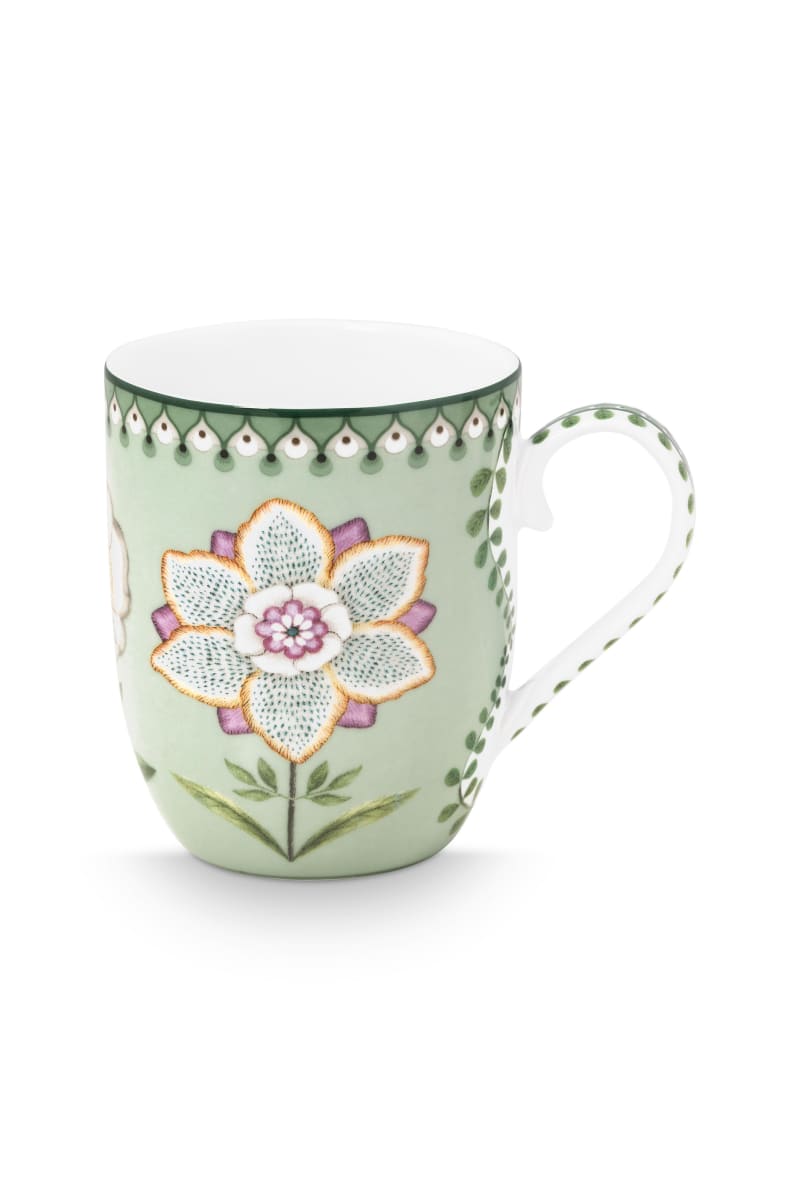 Produktbillede af Pip Studio Mug Small Lily&Lotus Light Green 145ml på tilbud i høj kvalitet