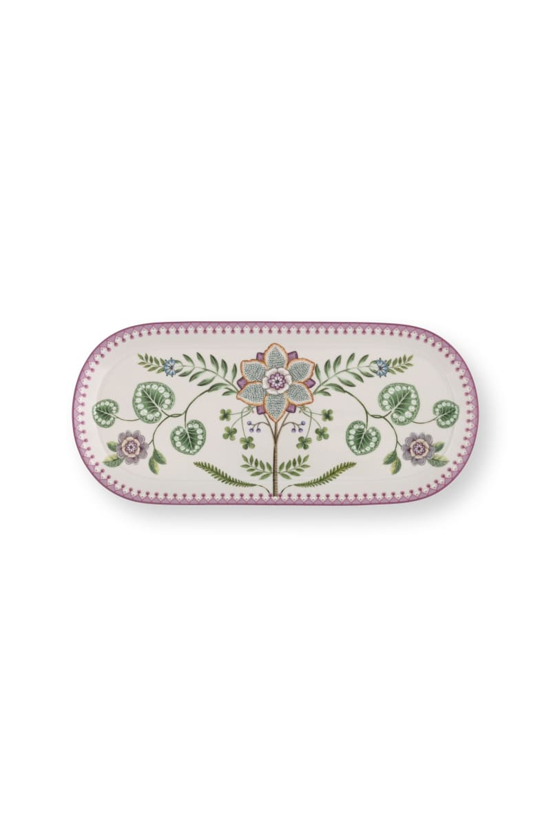 Produktbillede af Cake Tray Lily&Lotus Off White 33.3x15.5cm på tilbud i høj kvalitet