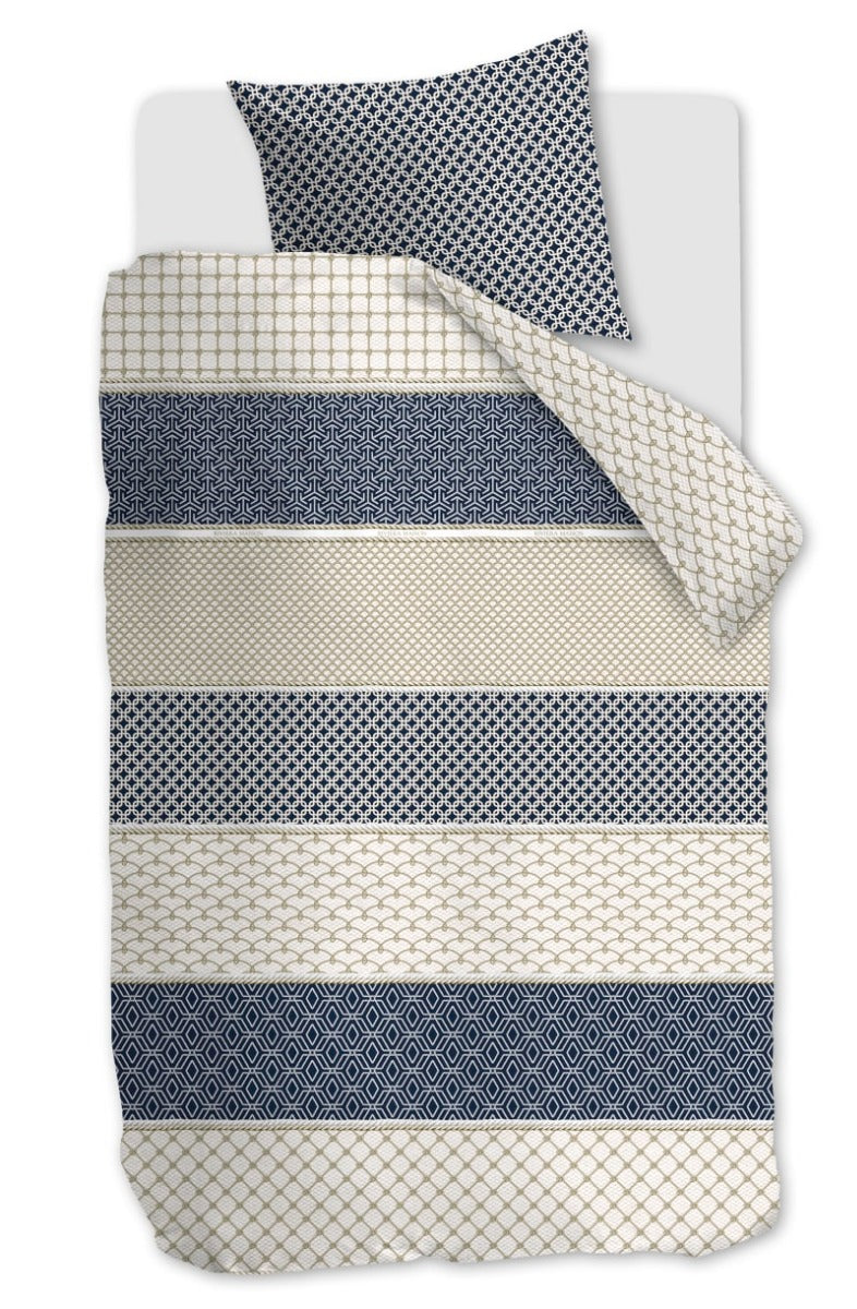 Produktbillede af Riviera Maison Duvet Cover Ropes Navy140x200/60x63 cm på tilbud i høj kvalitet