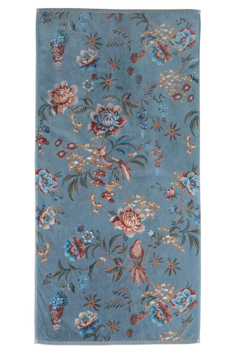 Produktbillede af PIP Studio Håndklæde Secret Garden Blue 70x140 på tilbud i høj kvalitet