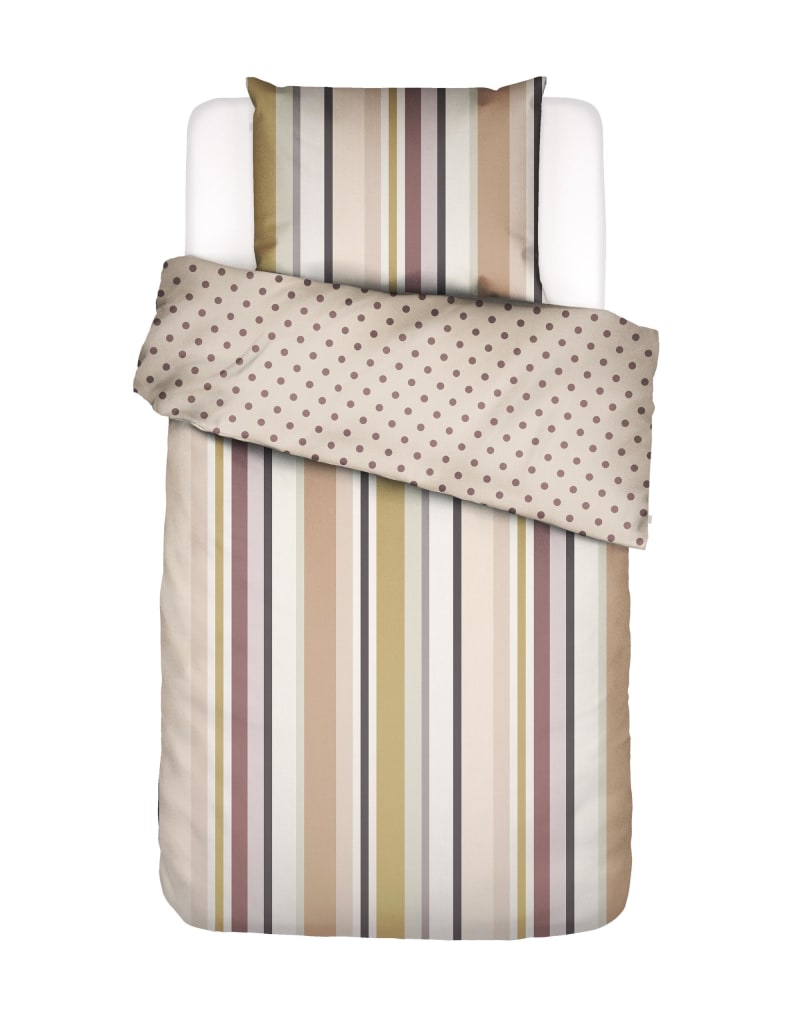 Produktbillede af Essenza Feija duvet cover antique pink 140x200/60x63 på tilbud i høj kvalitet