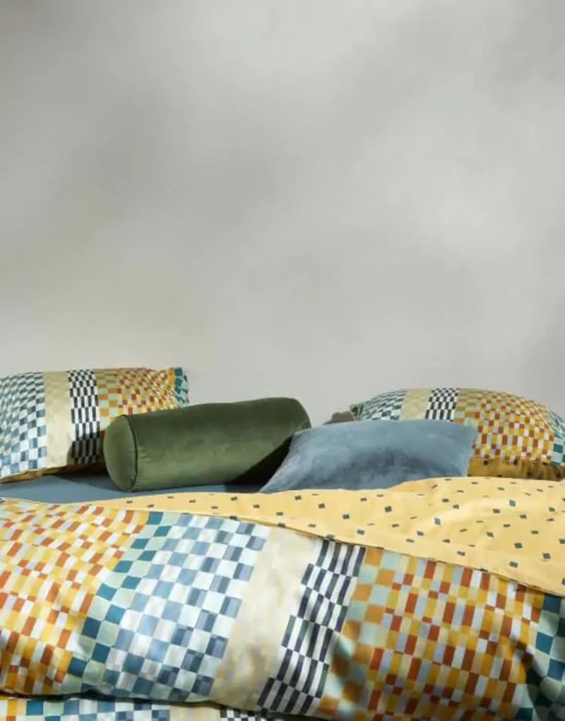 Produktbillede af Essenza Stach Duvet cover Autumn yellow 140x220 på tilbud i høj kvalitet