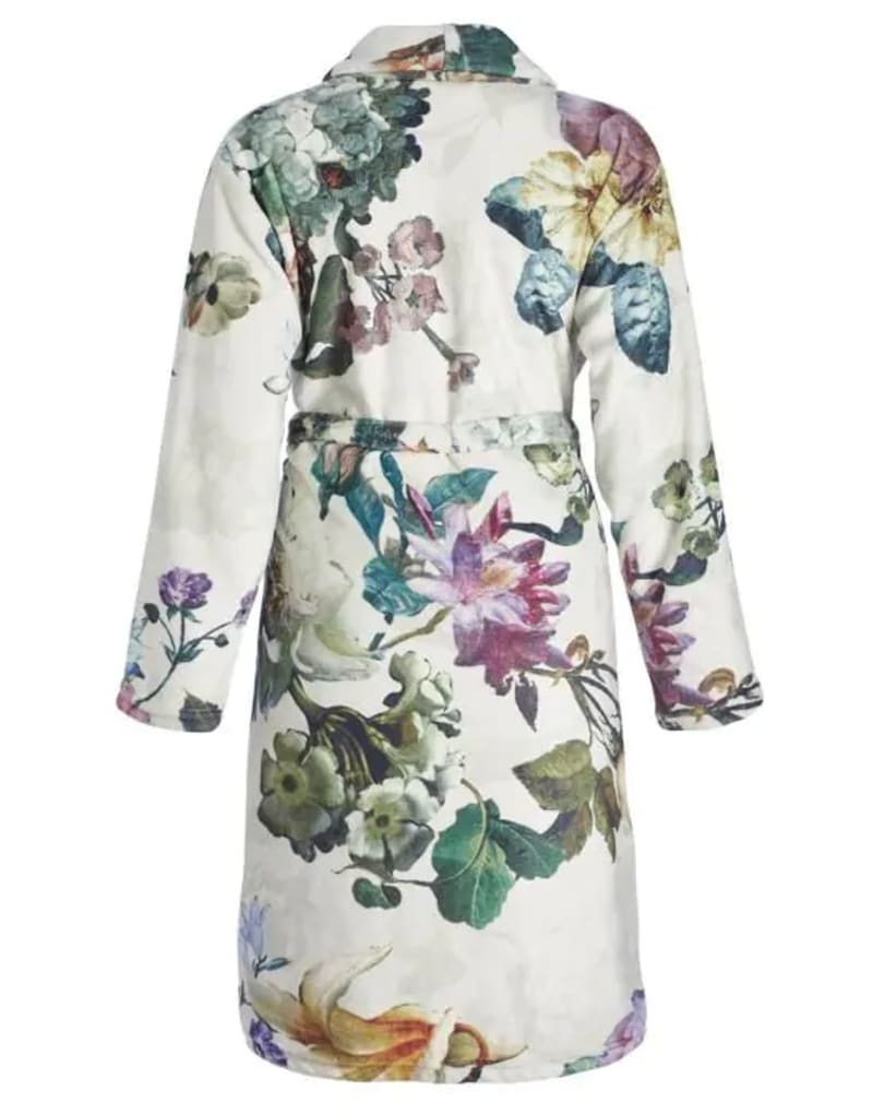 XS Fleur Bathrobe Ecru 100% Polyester