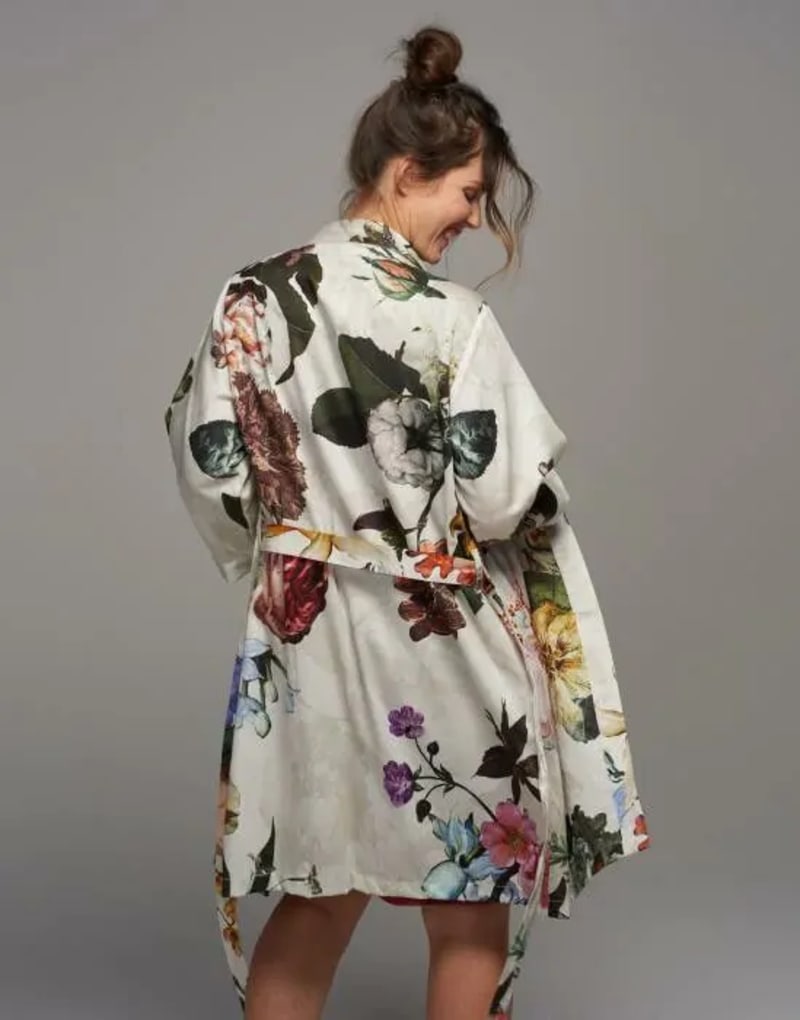 Produktbillede af Fleur ecru kimono M på tilbud i høj kvalitet
