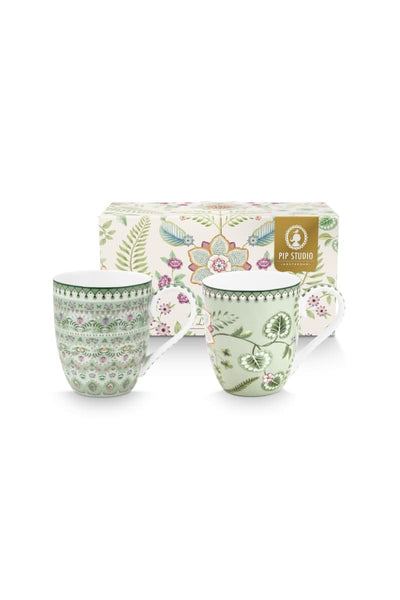 Se tilbud på Pip Studio Mugs XL Lily&Lotus Light Green 450ml! Billigt udsalg på 2 stk. Hurtig levering, 1-2 hverdage. Spar op til 51%.