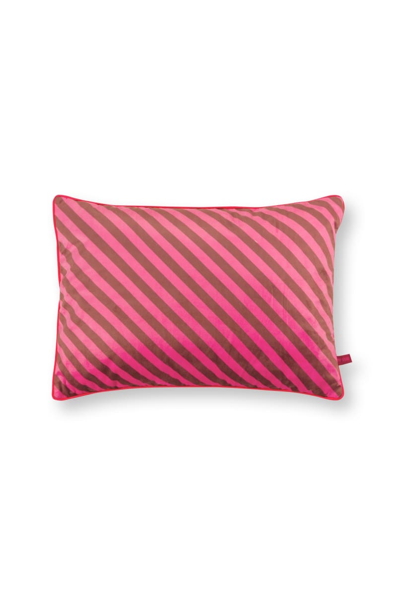 Produktbillede af Cushion Block Stripes Pink 35x50cm på tilbud i høj kvalitet
