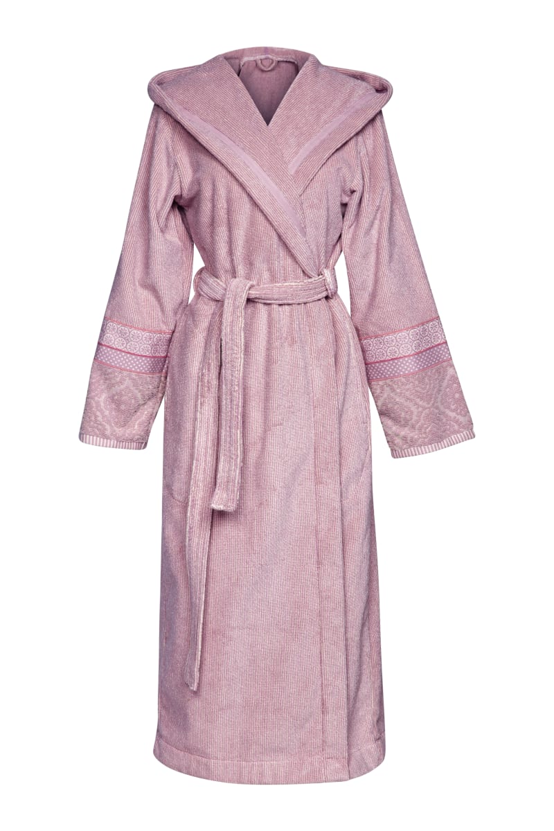 Produktbillede af PIP Soft Zellige Bathrobe Lila L på tilbud i høj kvalitet