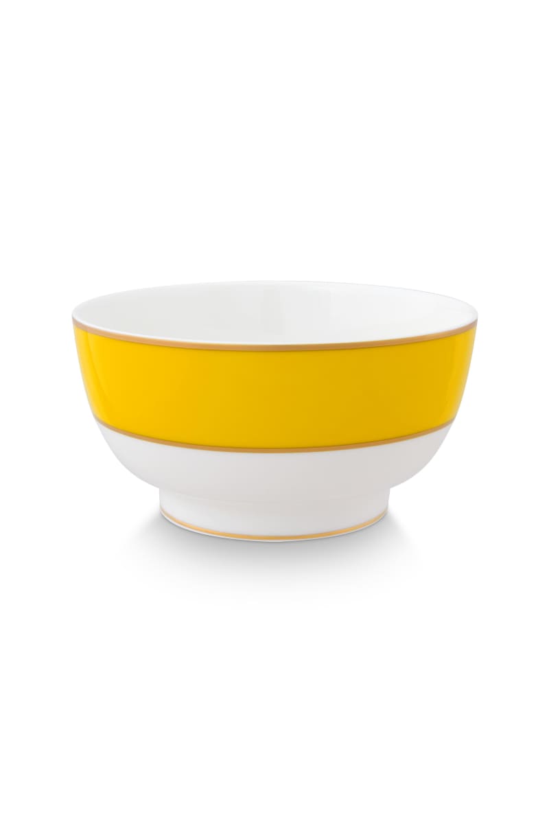 Produktbillede af Bowl Pip Chique Gold-Yellow 18cm på tilbud i høj kvalitet
