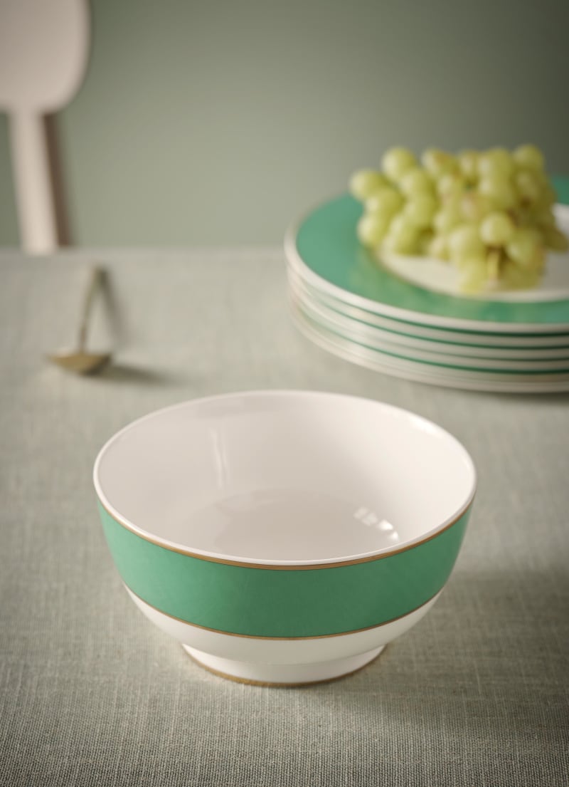 Produktbillede af Bowl Pip Chique Gold-Green 12.5cm på tilbud i høj kvalitet