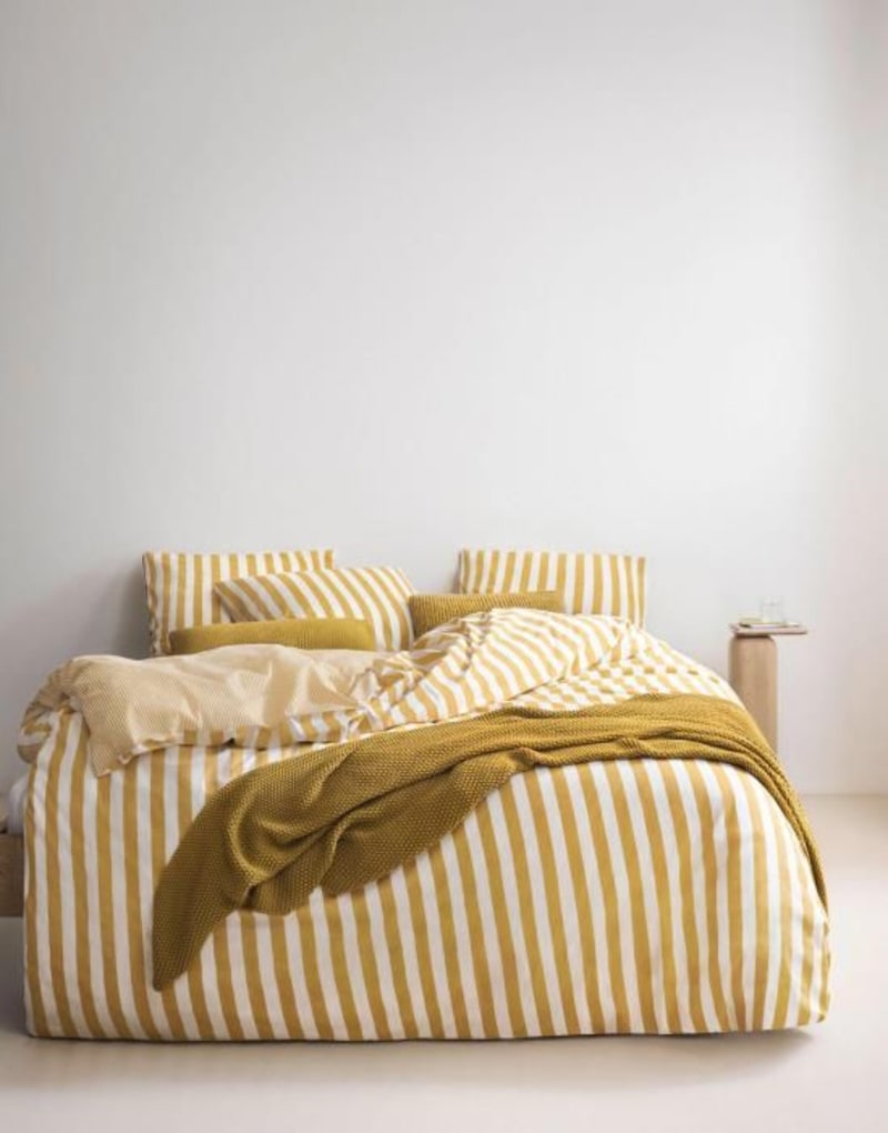 Produktbillede af Marc O`Polo Mikkeli Sunrice Yellow 140x200+60x63 på tilbud i høj kvalitet