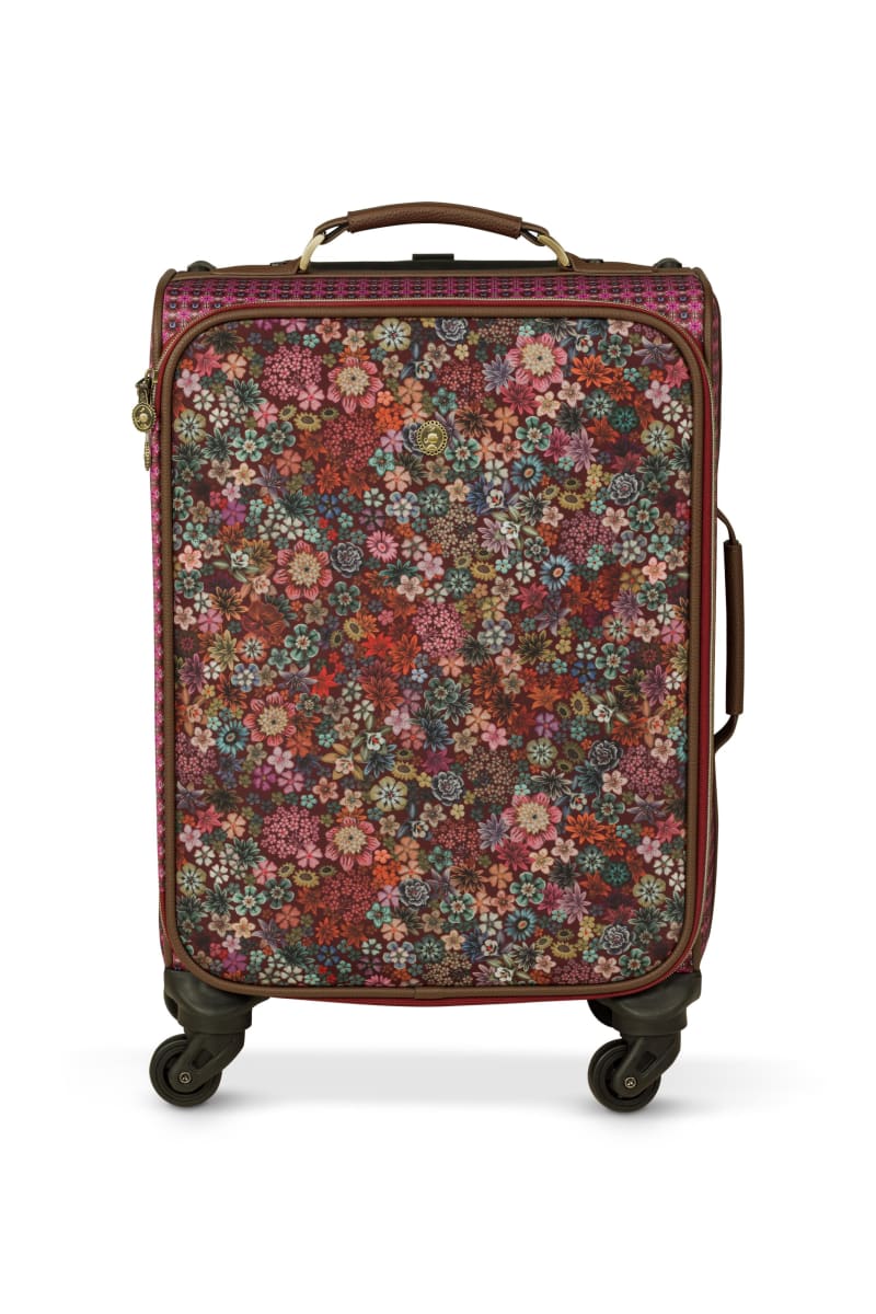 Produktbillede af Tosca Trolley Tutti i Fiori Pink 35x22x47cm på tilbud i høj kvalitet