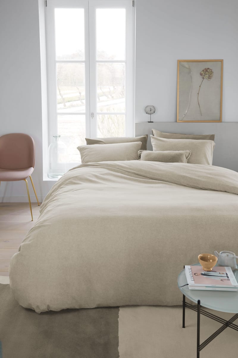 Beddinghouse Flonel Frost Lys Sand 140x200