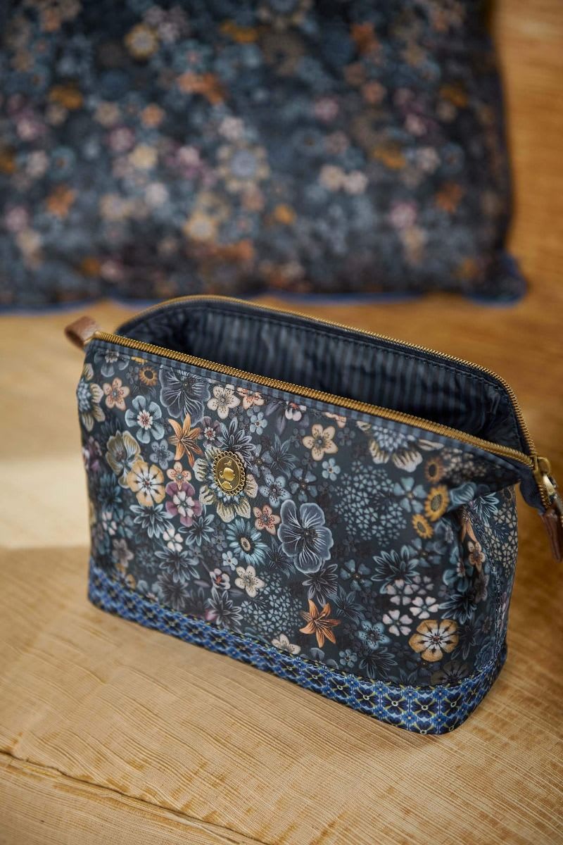 Produktbillede af Cooper Cosmetic Purse Large Tutti i Fiori Blue 26x18x12cm på tilbud i høj kvalitet