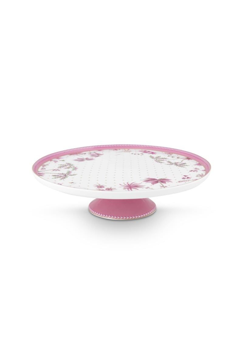 Produktbillede af Pip Studio Mini Cake Tray Jolie Dots Gold Pink 21cm på tilbud i høj kvalitet