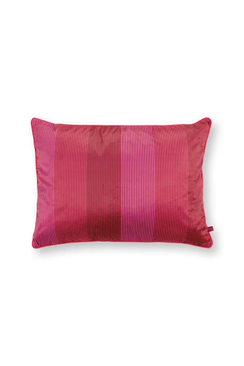 Produktbillede af Cushion Multi Stripes Red 50x70cm på tilbud i høj kvalitet