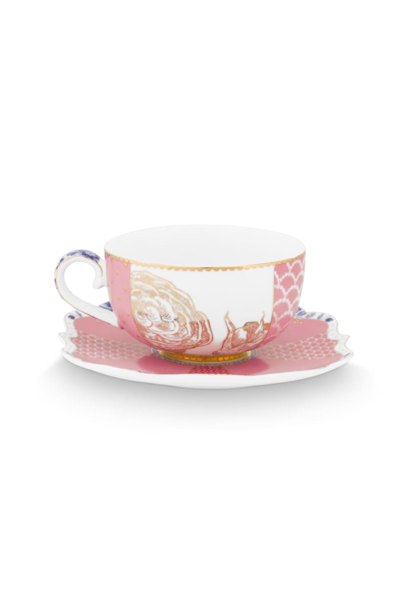 Produktbillede af Espresso Cup and Saucer Royal Pink 125ml på tilbud i høj kvalitet