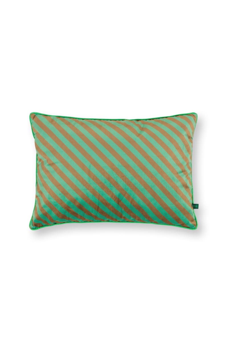 Produktbillede af Cushion Block Stripes Green 35x50cm på tilbud i høj kvalitet