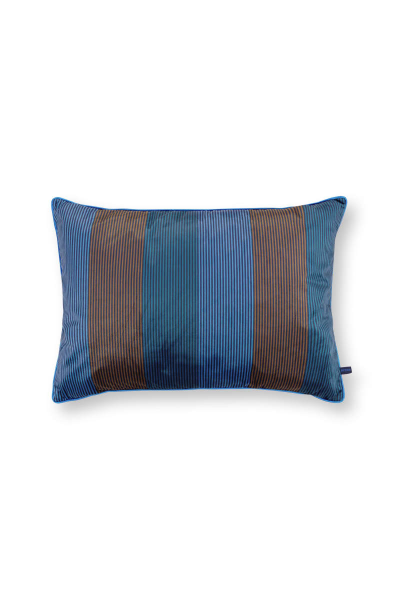 Produktbillede af Cushion Multi Stripes Blue 50x70cm på tilbud i høj kvalitet